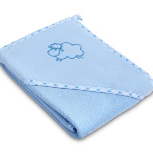 Lamb soft bath towel – blue