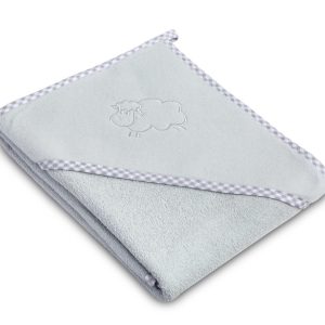 Lamb soft bath towel – grey