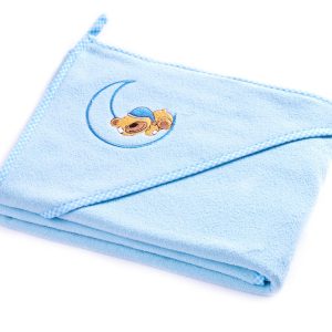 Bear soft bath towel – blue