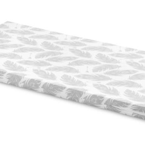 Cot Insert – grey feathers