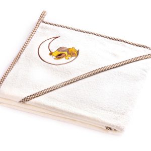 Bear soft bath towel – ecru