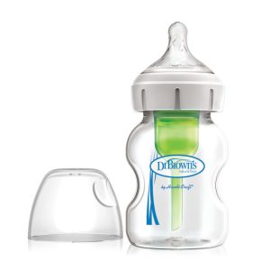 WB51700 5 oz/150 ml Glass Wide-Neck Options+ Bottle, 1-Pack