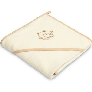 Hippo soft bath towel – ecru