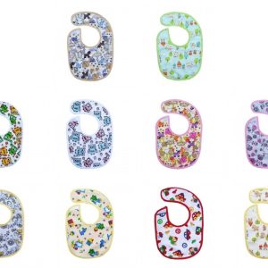 A1300 Small bib with velcro closure, waterproof layer (19 x 14 cm)