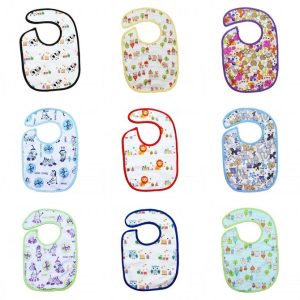 A1320 Bib with velcro closure, waterproof layer (23 x 20 cm)