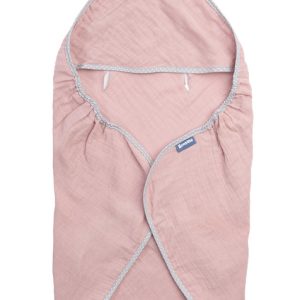 Child seat muslin swaddle blanket for summer – pink