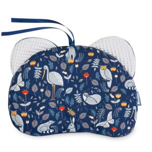 PUSHCHAIR PILLOW BEAR - WAFFLE ANIMAL LAND GREY