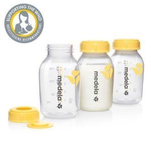 0074  Medela Breastmilk Storage Bottles 150ml - Pack Of 3