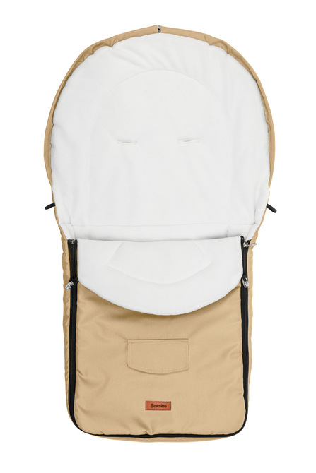Romper Bag for Pushchair– cappuccino polar fleece (95x40)