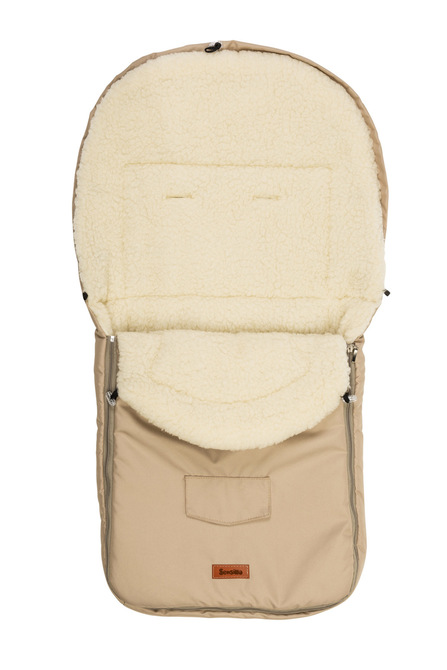Romper Bag for Pushchair– cappuccino wool (95x40)