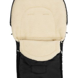 Romper Bag for Pushchair– black wool (95x40)
