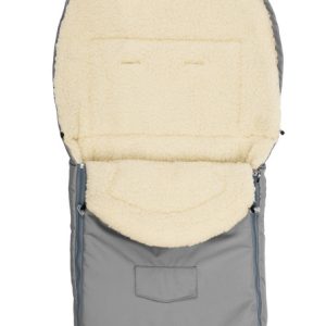 Romper Bag for Pushchair– light grey wool (95x40)