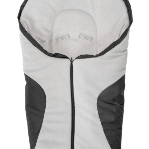 Carrier seat sleeping bag – black/grey polar fleece